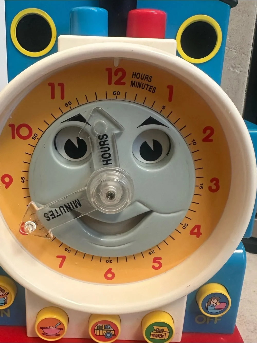 VTG Thomas the Tank Engine 1992 Teaching Talking Clock Tested Working.